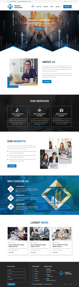 Diseño Web por pb para Pegacy Ventures | Diseño: #29720979