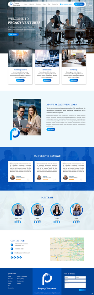 Diseño Web por pb para Pegacy Ventures | Diseño: #29720986