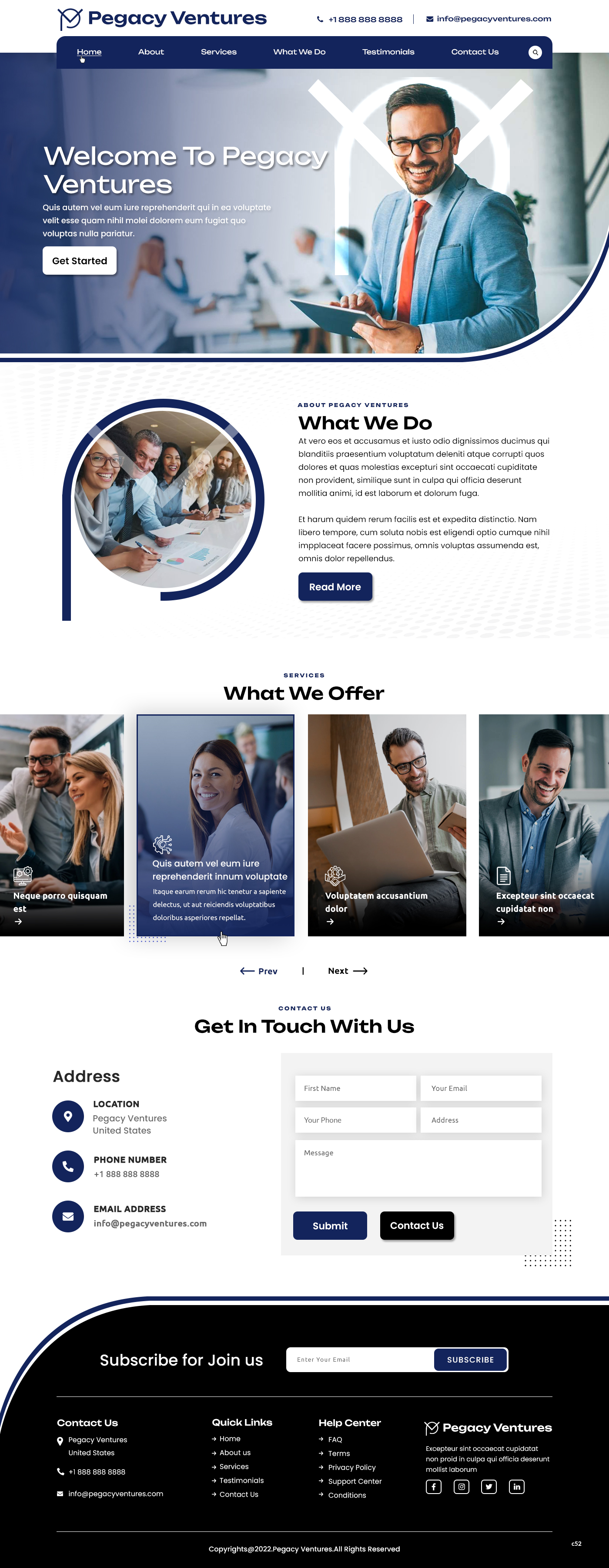 Diseño Web por pb para Pegacy Ventures | Diseño #29720989