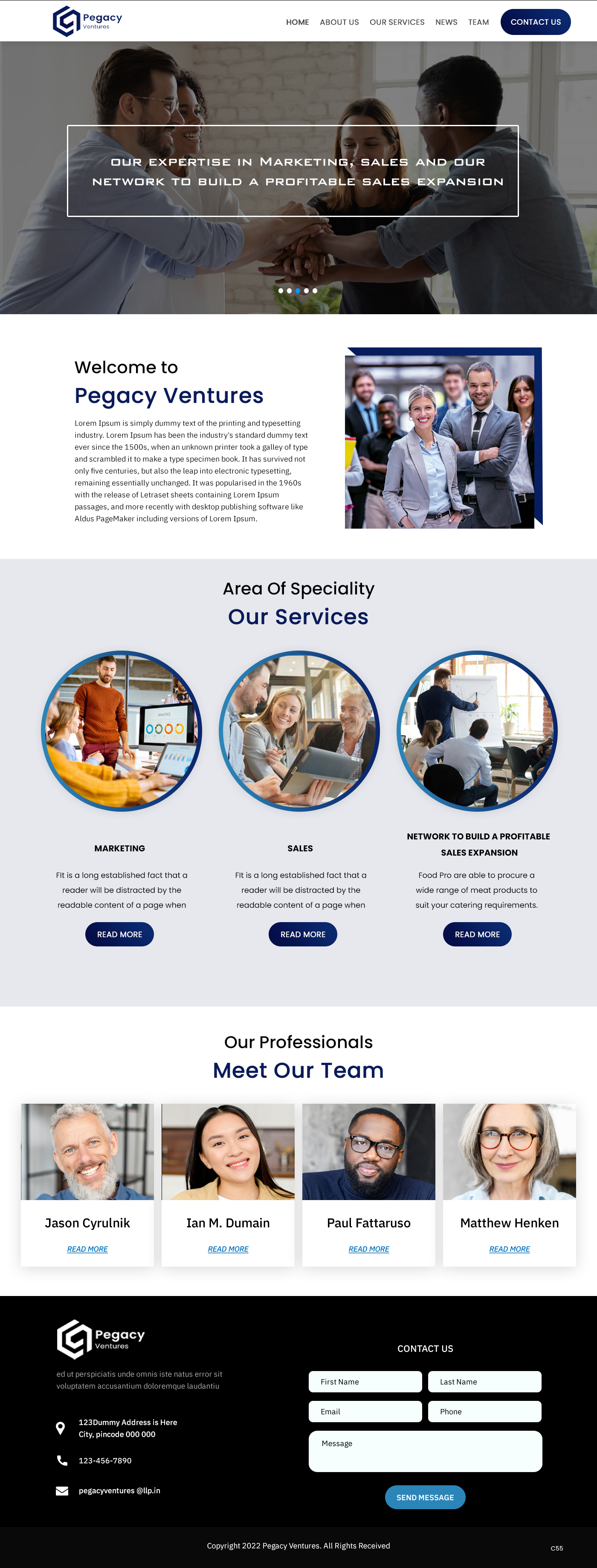 Diseño Web por pb para Pegacy Ventures | Diseño #29720996