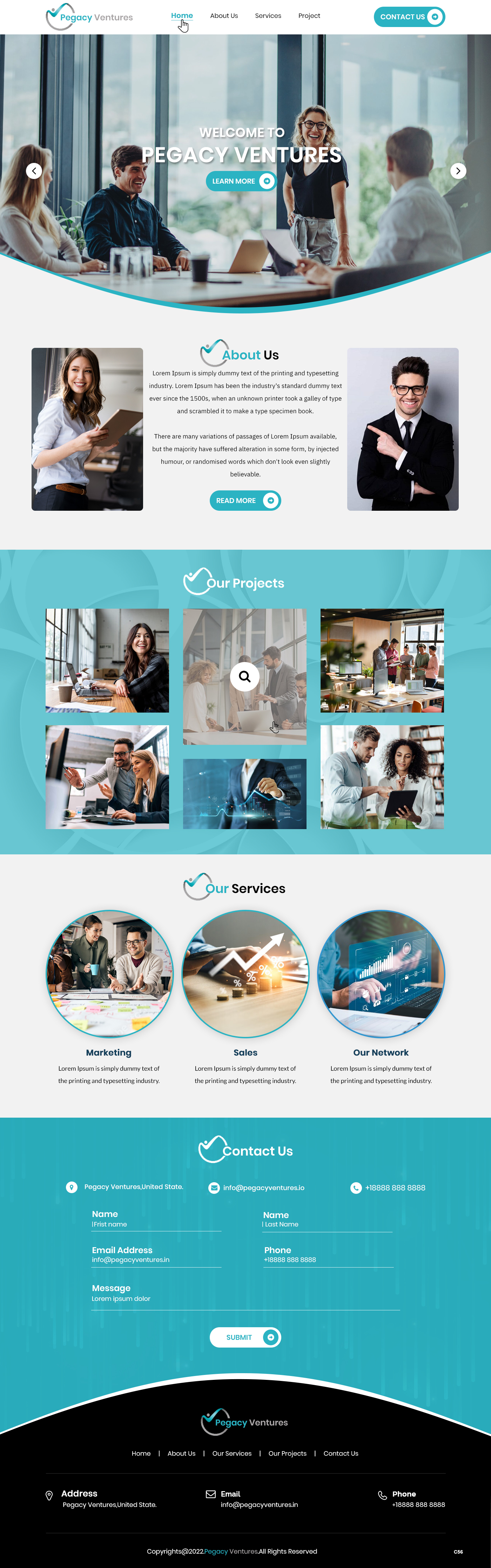 Diseño Web por pb para Pegacy Ventures | Diseño #29720997