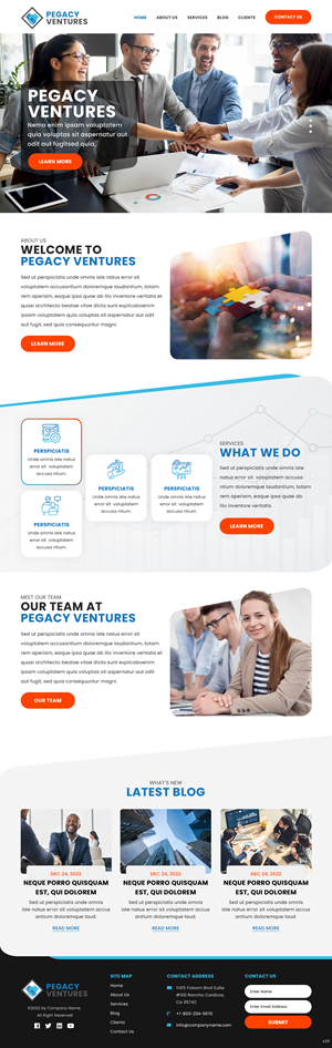 Web Design by pb for Pegacy Ventures | Design: #29721002