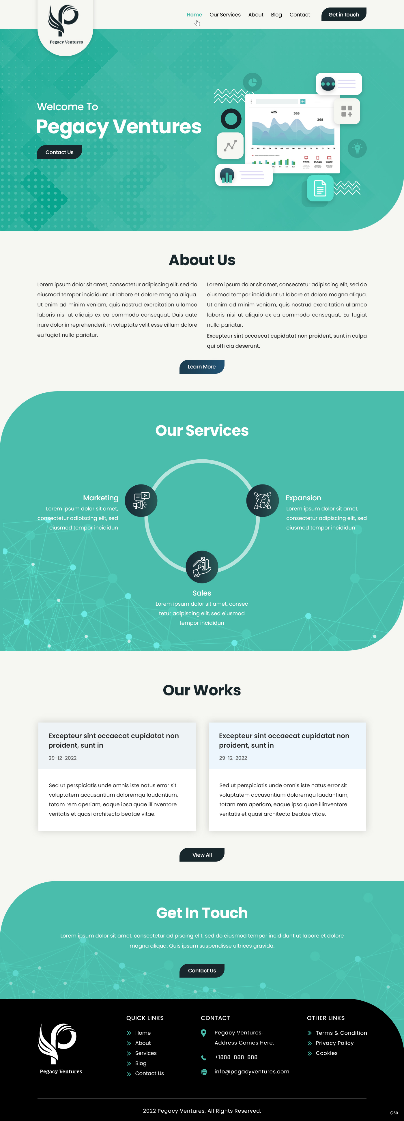 Diseño Web por pb para Pegacy Ventures | Diseño #29779219