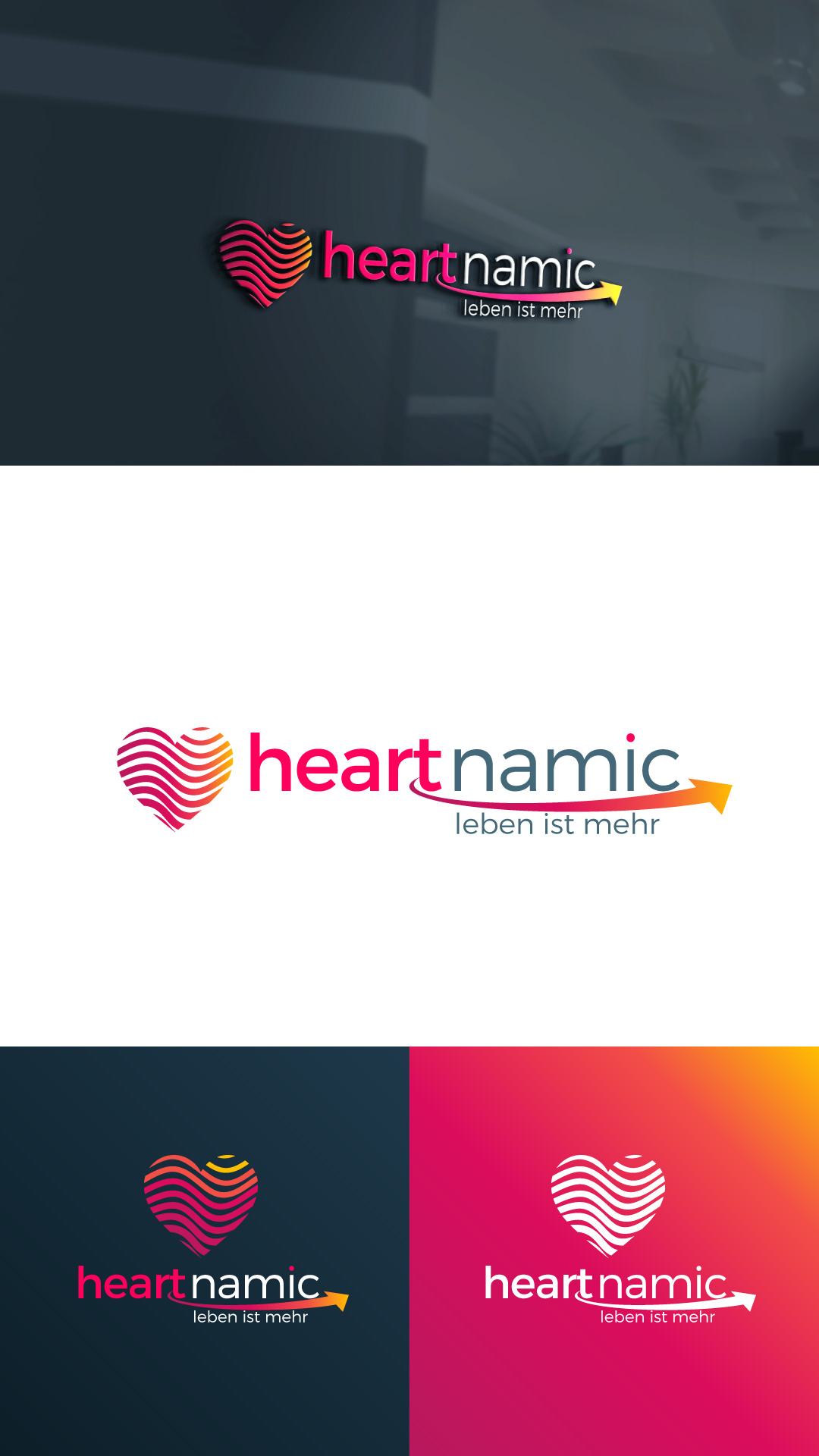 Logo Design by Sergio Coelho for heartnamic.com | Design #29736377