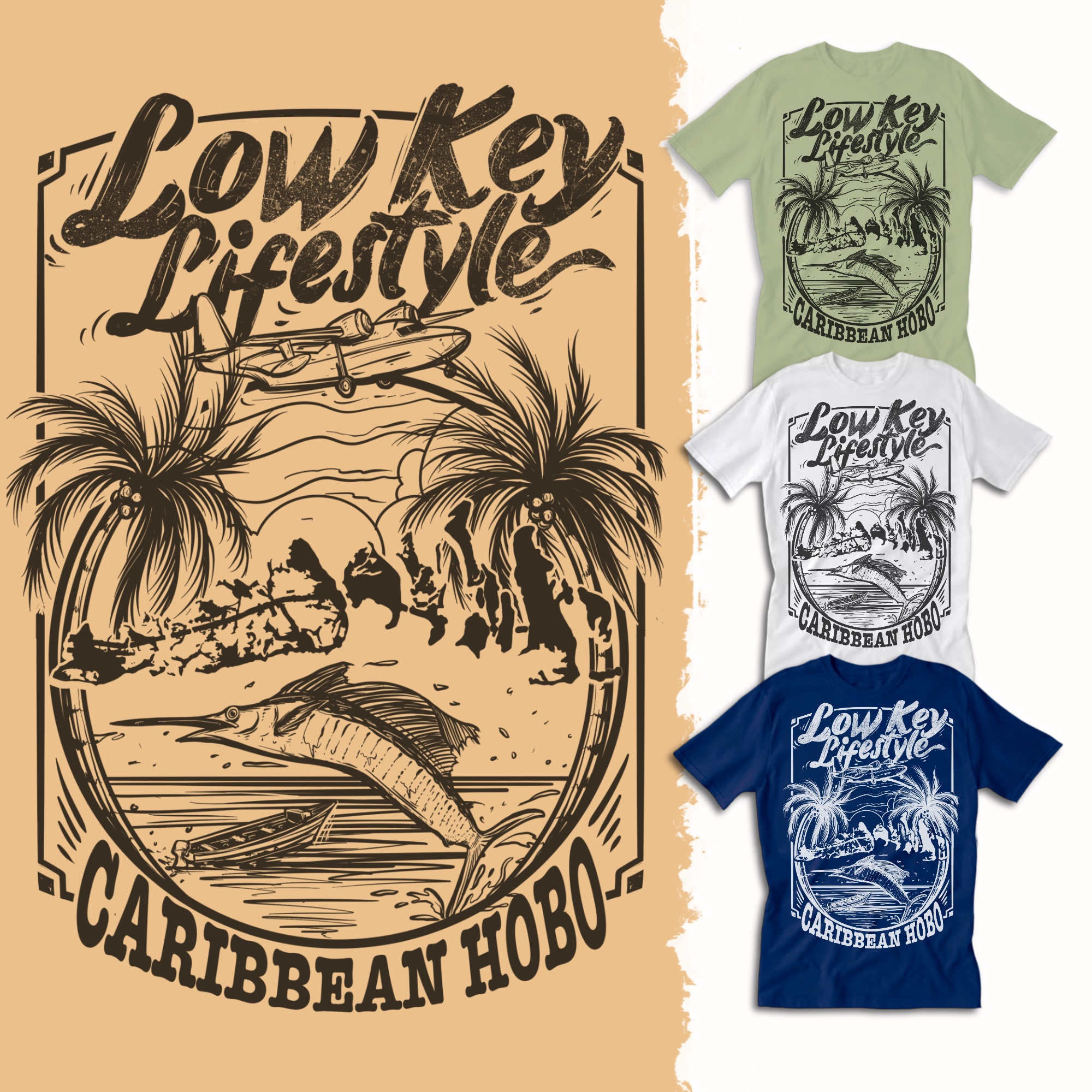 Diseño de Camiseta por Falih A para Caribbean Hobo | Diseño #29724666