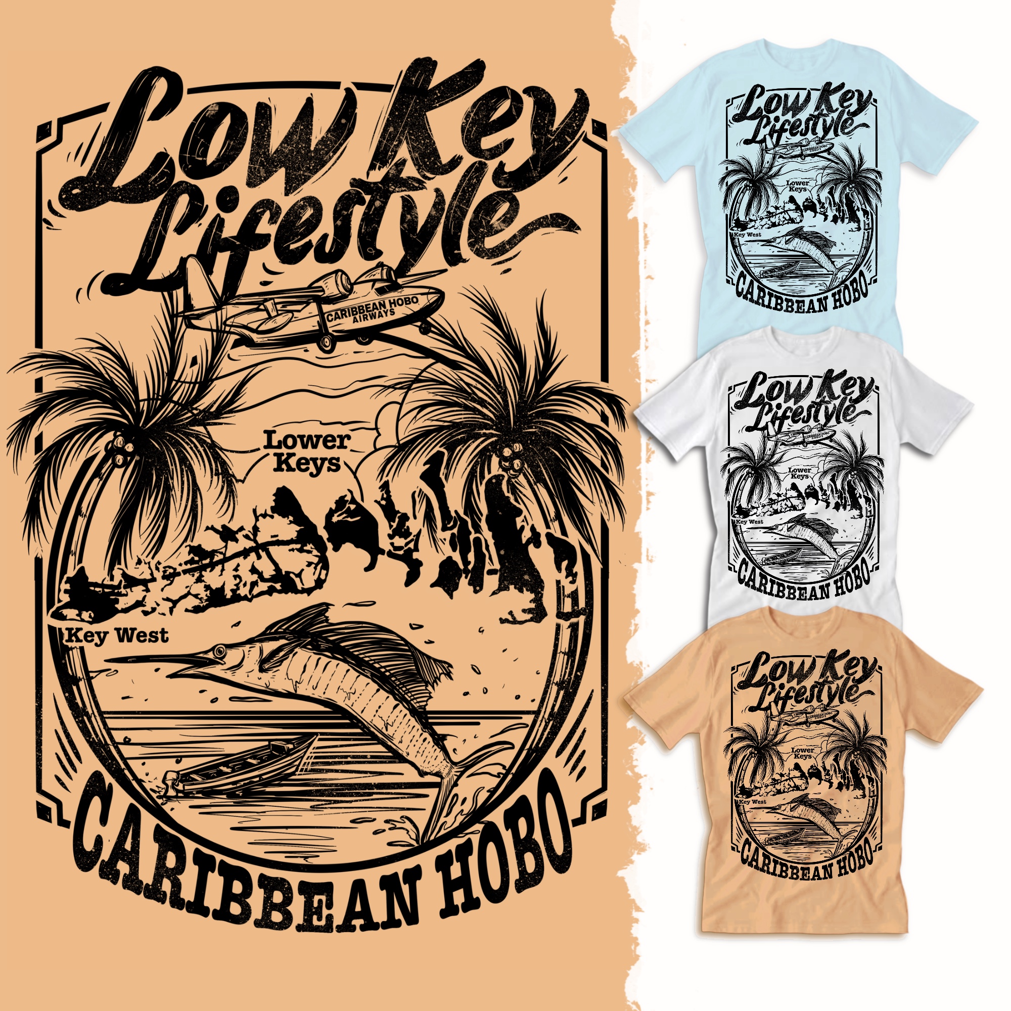 T-shirt Design by Falih A for Caribbean Hobo | Design: #29734319