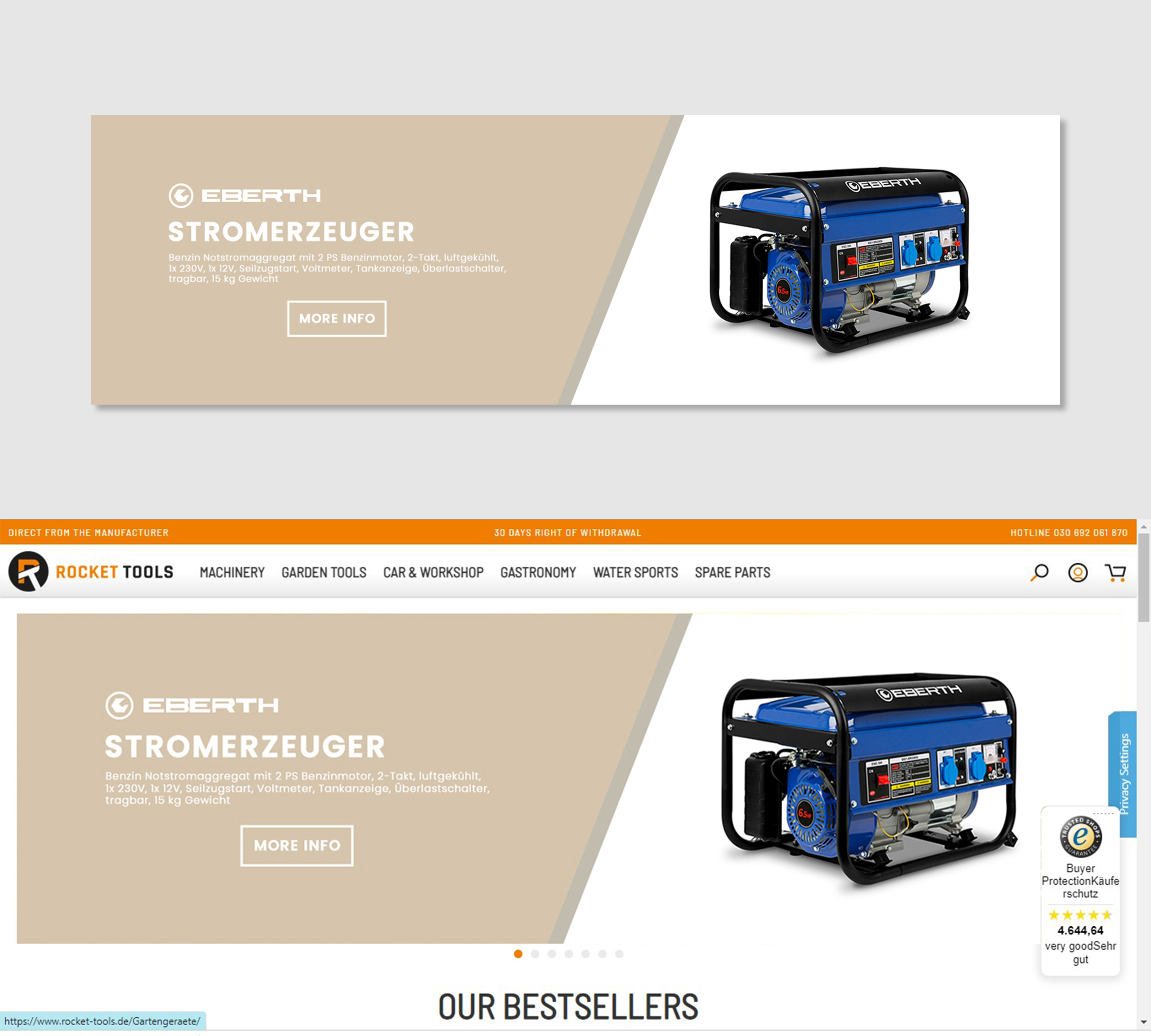 Banner Ad Design by JoshuaCreative for Rocket Tools GmbH | Design #29736827