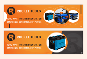 Diseño De Banner Publicitario por pb para Rocket Tools GmbH | Diseño #29741325