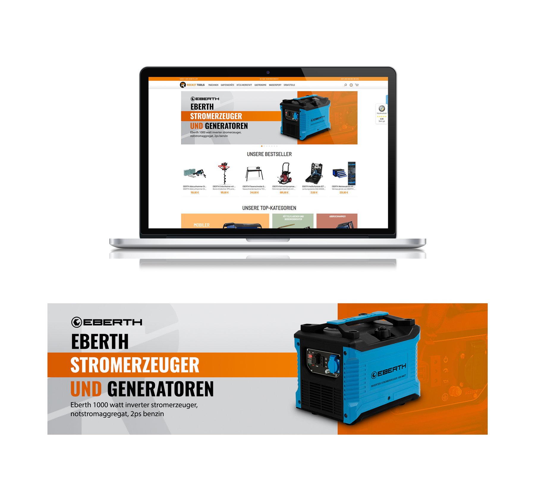 Banner Ad Design by Impressive Sol for Rocket Tools GmbH | Design #29738536