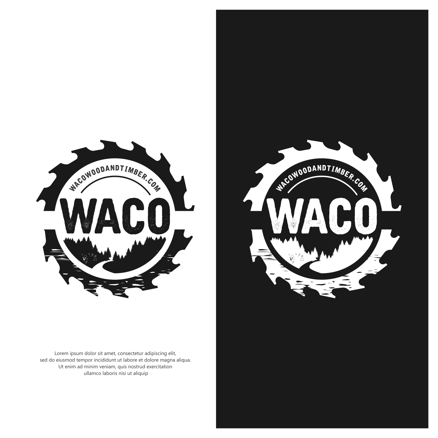 Logo Design by ThiagoB for Waco Wood and Timber, LLC | Design #29737088