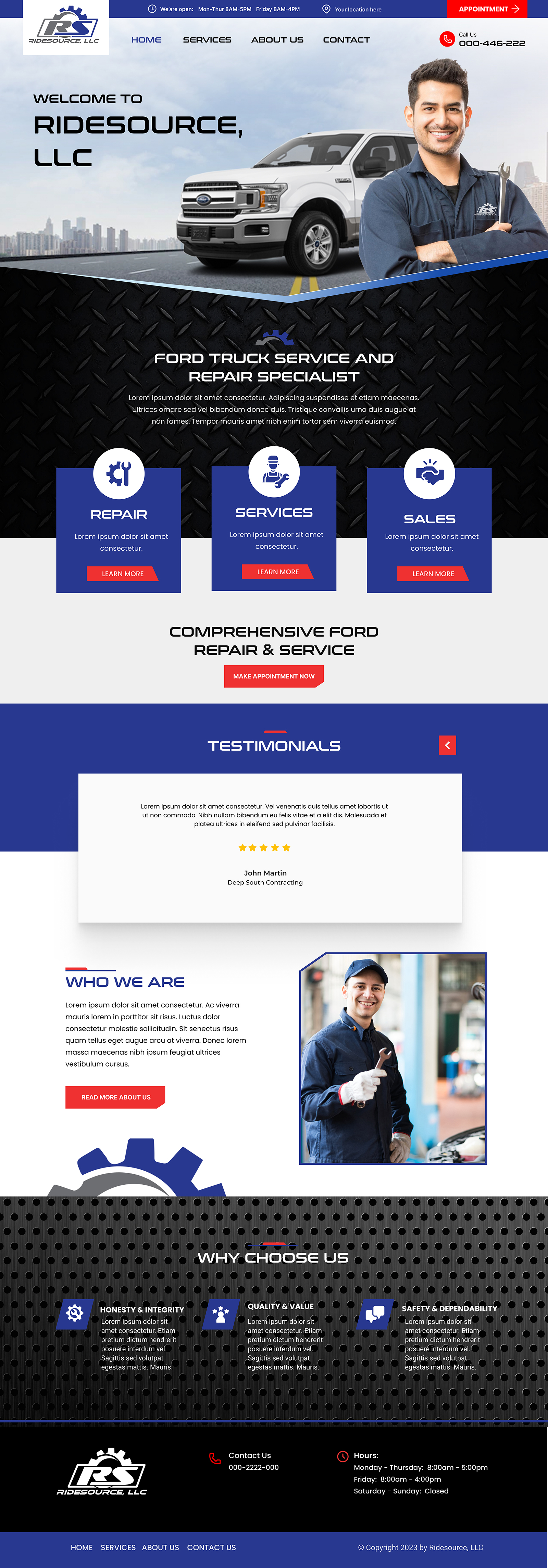 Wordpress Design by DeriMH for RideSource, LLC | Design #29761137