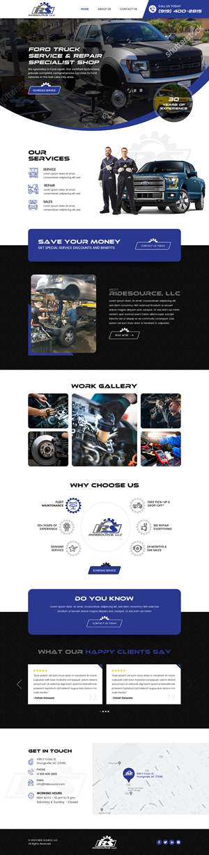 Wordpress Design by Sbss for RideSource, LLC | Design: #29843162