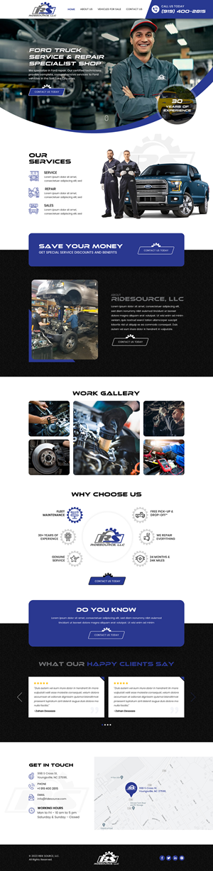 Wordpress Design by Sbss for RideSource, LLC | Design: #29851152