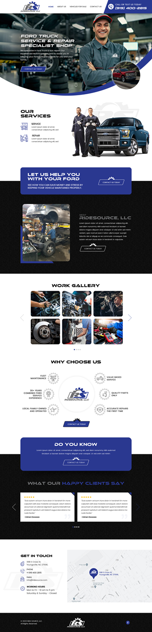 Wordpress Design by Sbss for RideSource, LLC | Design: #29857595