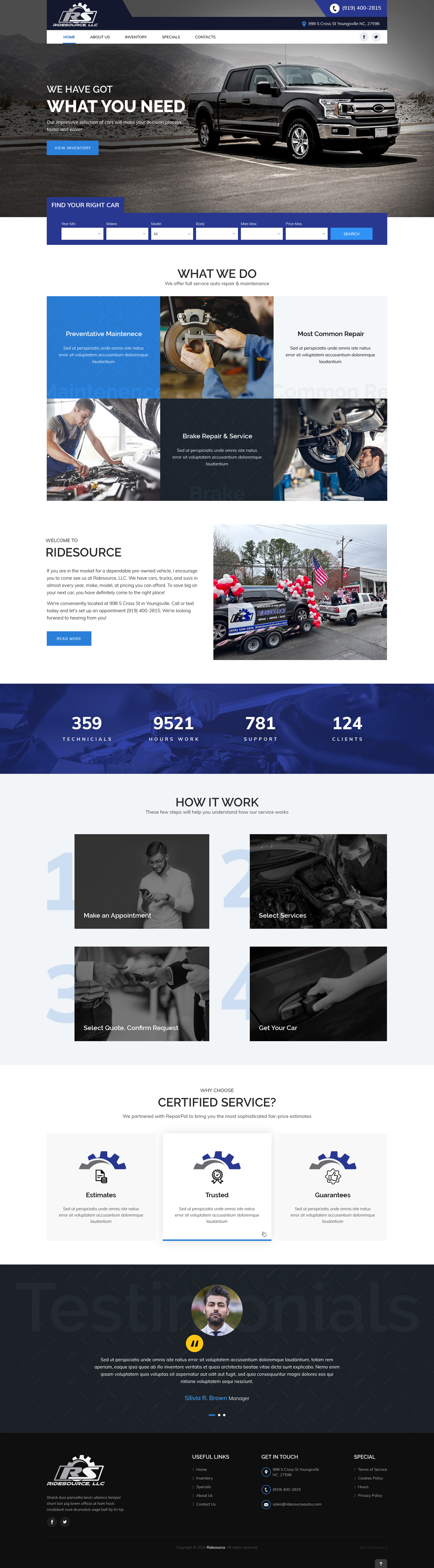 Wordpress Design by sai.designer87 for RideSource, LLC | Design #29745571