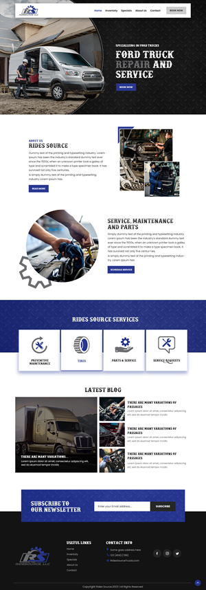 WordPress-Design von nzdesigners für RideSource, LLC | Design: #29764891