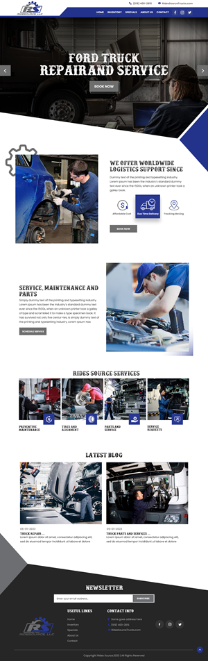 WordPress-Design von nzdesigners für RideSource, LLC | Design: #29764892