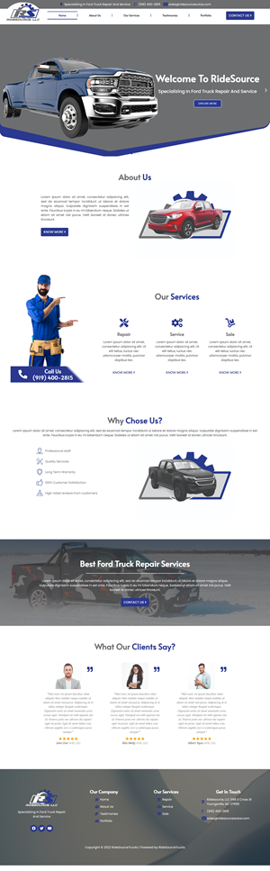 Diseño Wordpress por JohnDigiTech para RideSource, LLC | Diseño #29739659