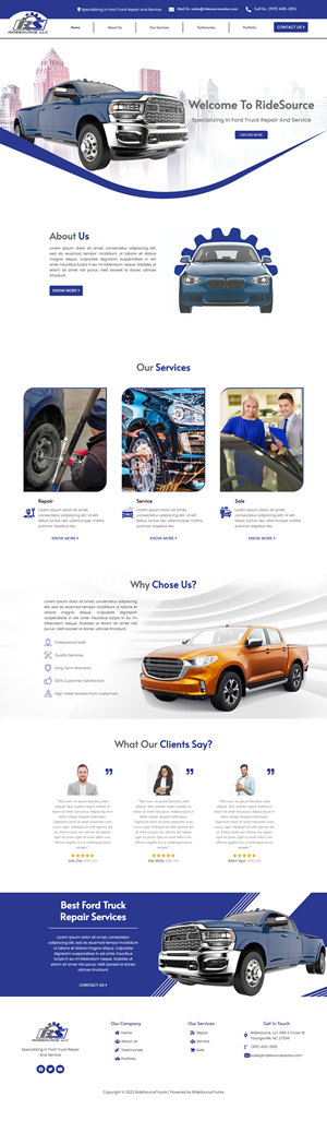 WordPress-Design von JohnDigiTech für RideSource, LLC | Design: #29744253