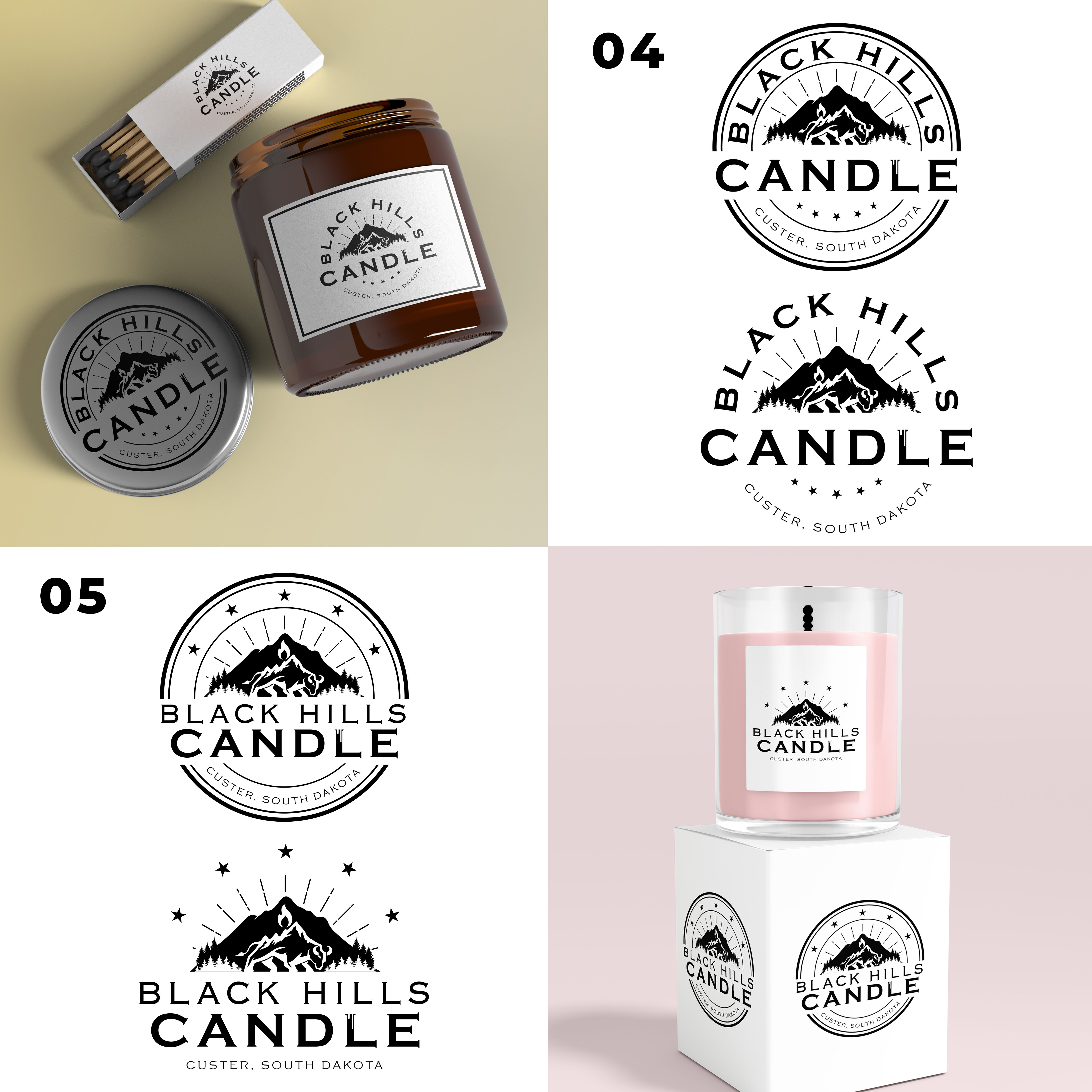 Logo Design by Shey93 for Black Hills Candle | Design #29743277