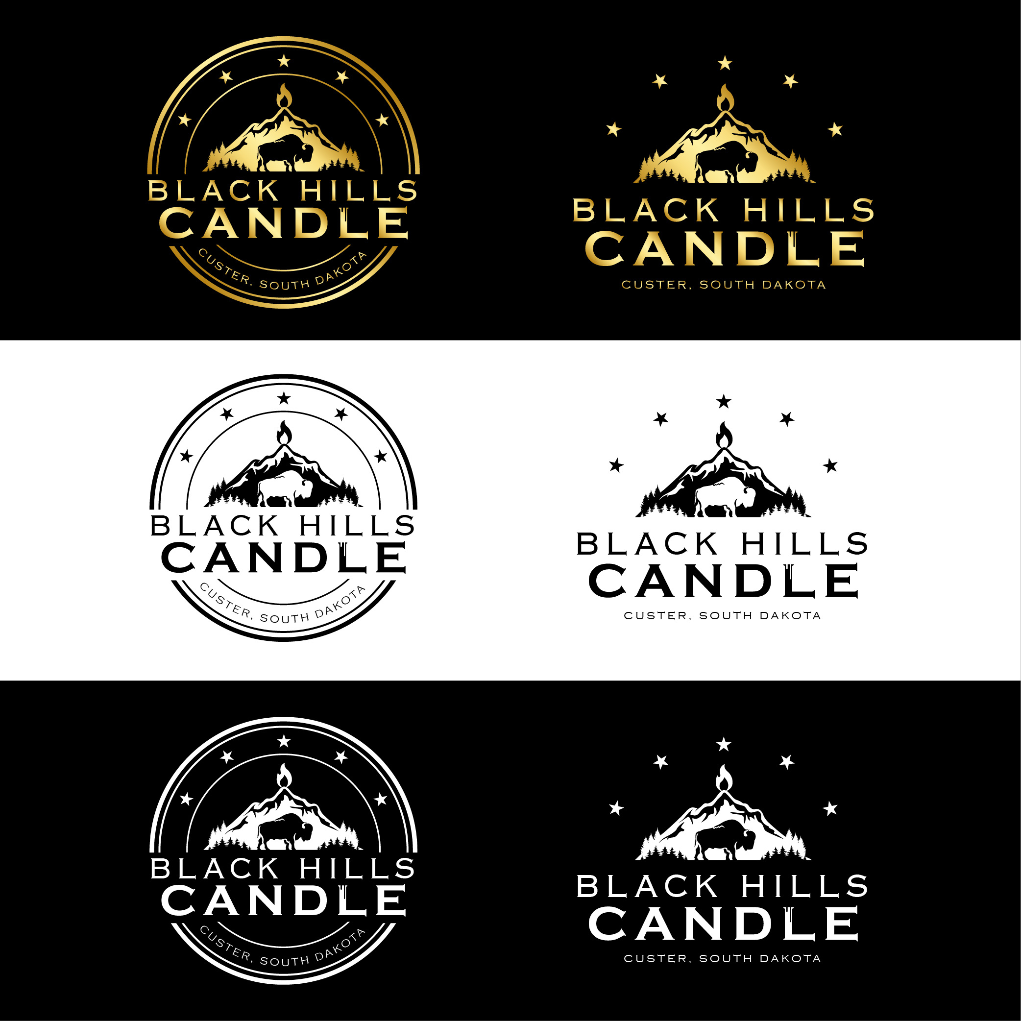 Logo Design by Shey93 for Black Hills Candle | Design #29747763