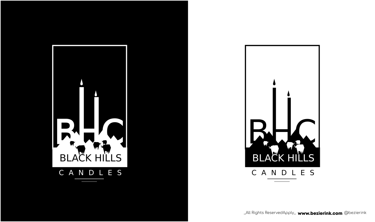 Logo Design by BezierInk Media and Branding for Black Hills Candle | Design #29746717