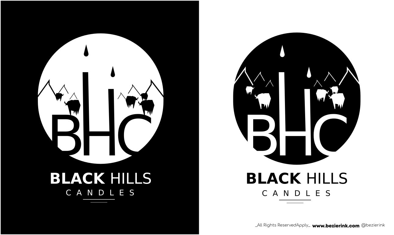 Logo Design by BezierInk Media and Branding for Black Hills Candle | Design #29746718