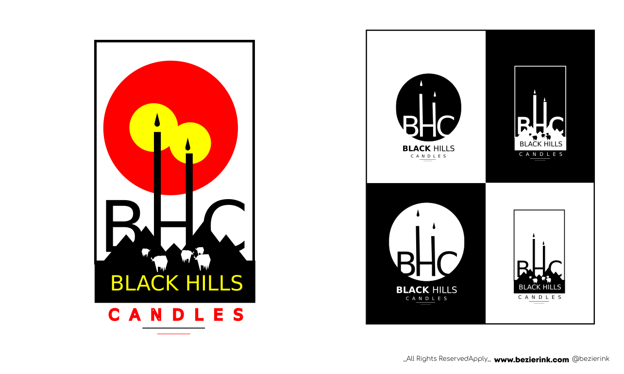 Logo Design by BezierInk Media and Branding for Black Hills Candle | Design #29746719