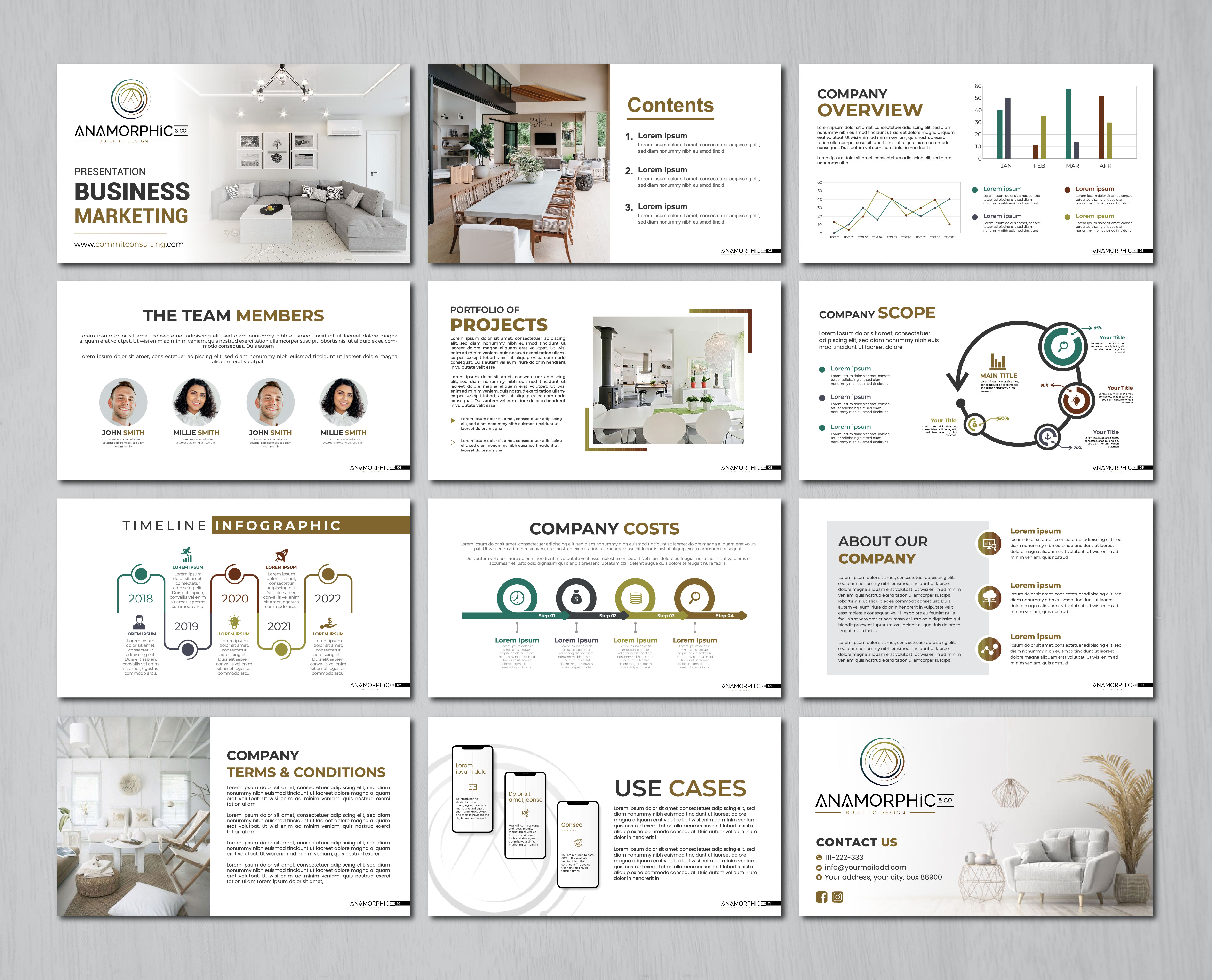 PowerPoint Design by artbitin for Anamorphic & co.  | Design #29743310