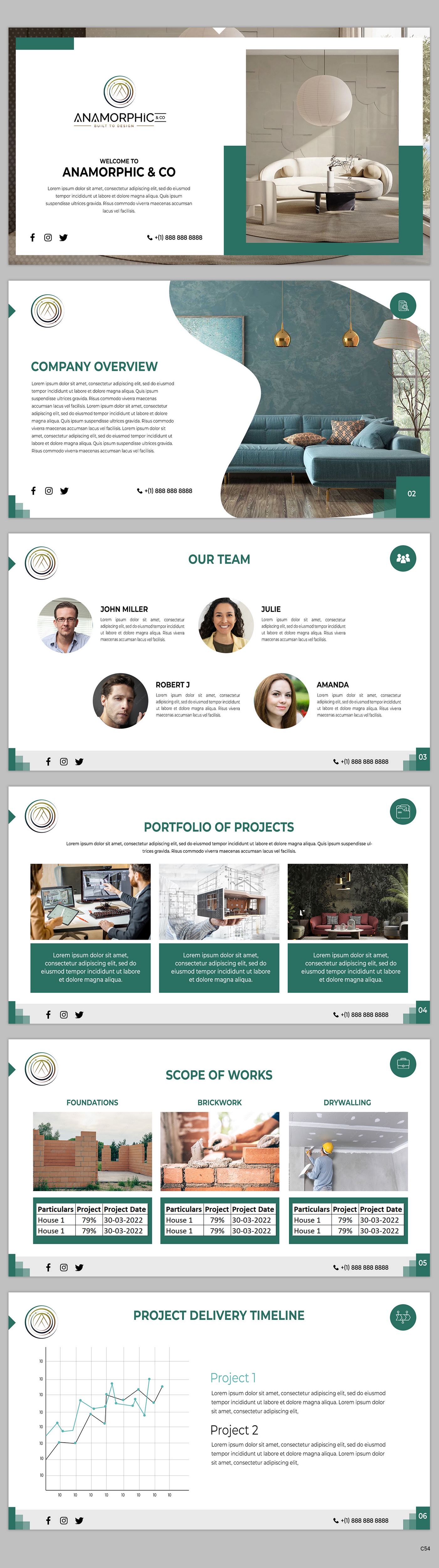 PowerPoint Design by pb for Anamorphic & co.  | Design #29750873