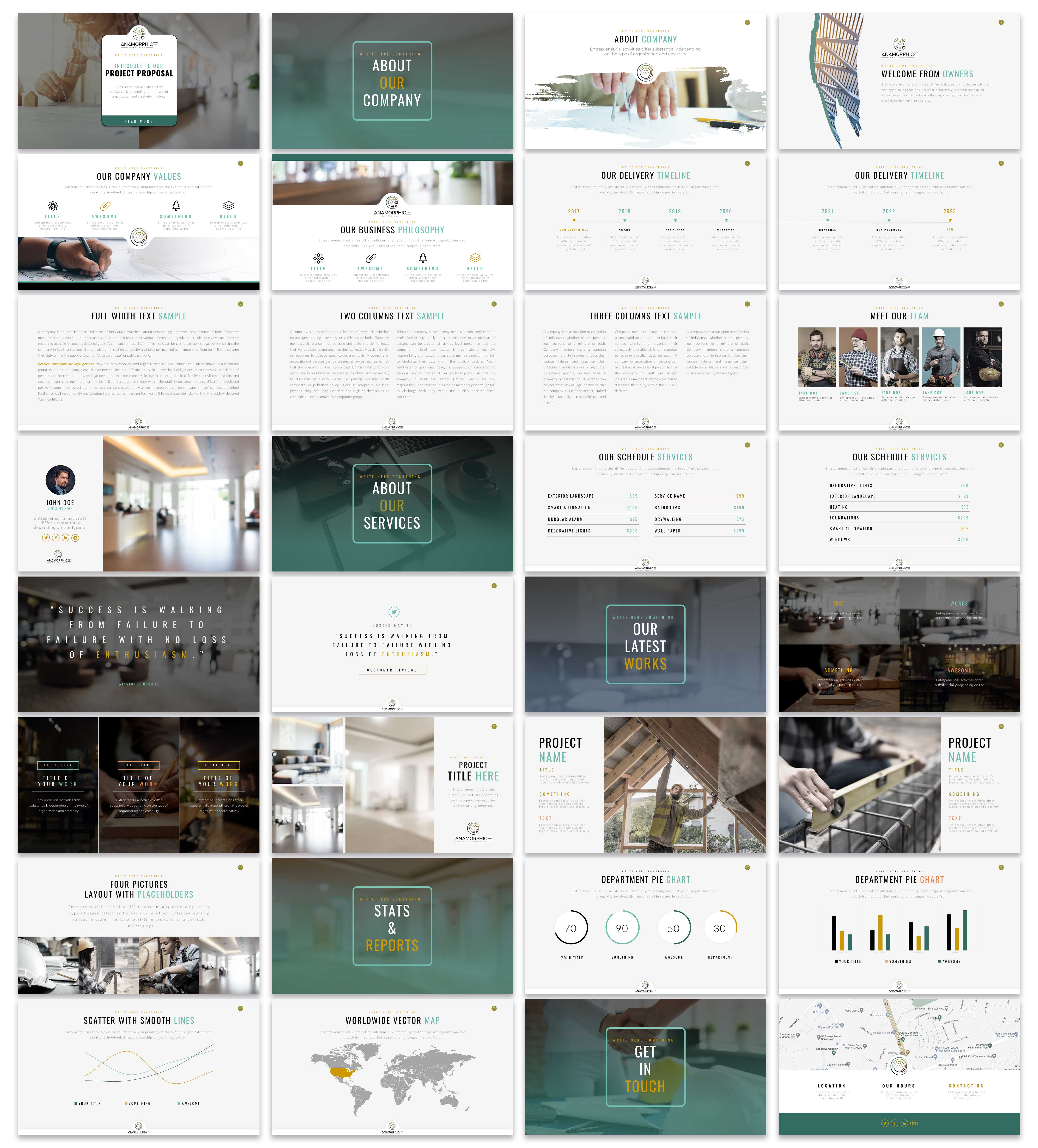 PowerPoint Design by agdesign for Anamorphic & co.  | Design #29748313