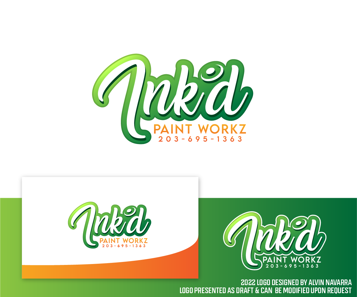 Logo Design by alvinnavarra for Ink’d paint workz | Design #29748516