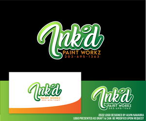 Logo Design by alvinnavarra for Ink’d paint workz | Design: #29748518