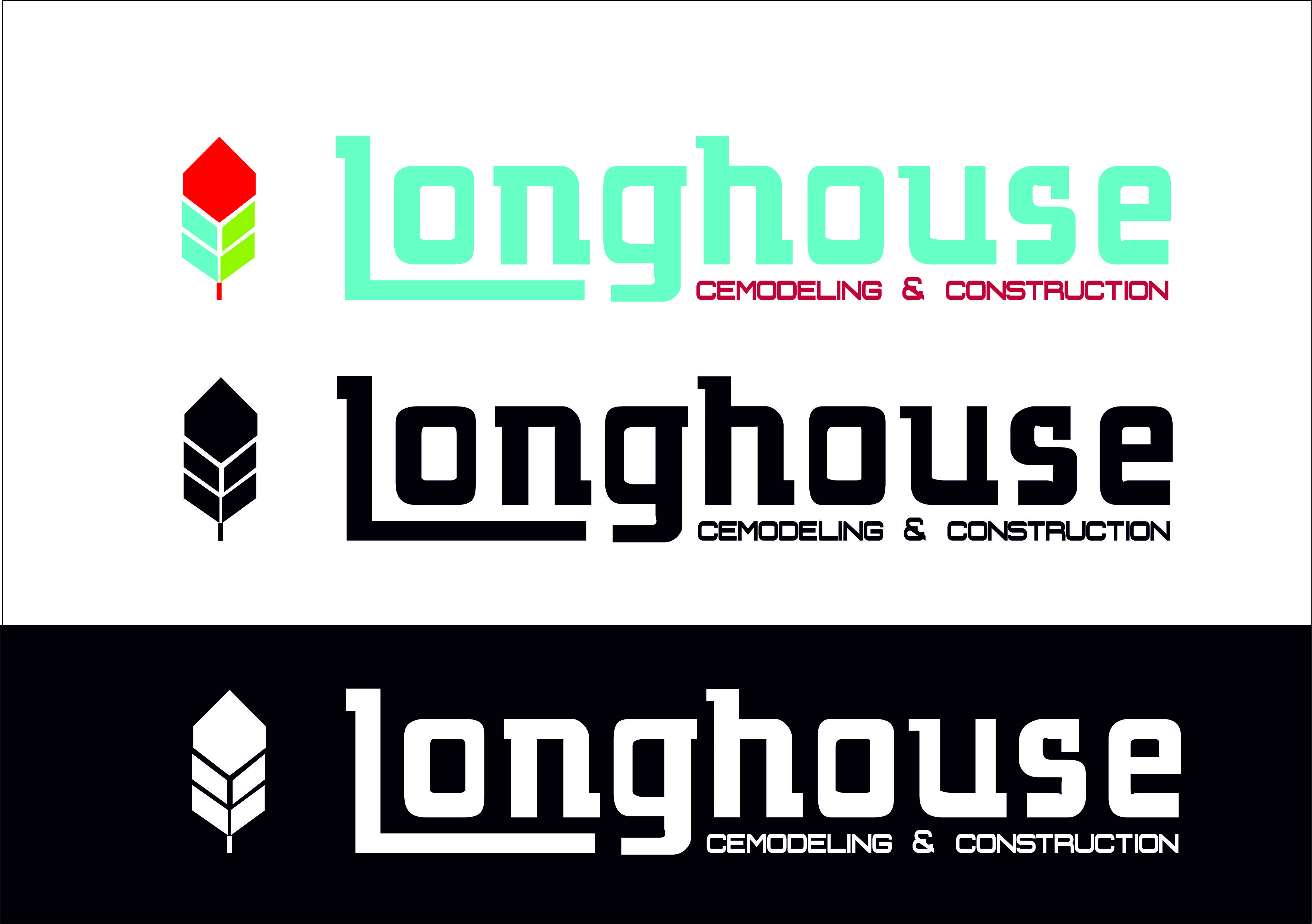 Logo-Design von Jamal 12 für Longhouse Remodeling & Construction | Design #29747735
