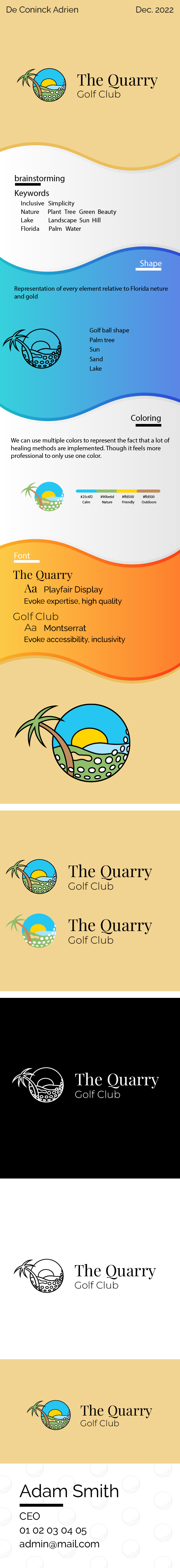 Logo Design by Adrien De Coninck for The Quarry Golf Club | Design #29746930
