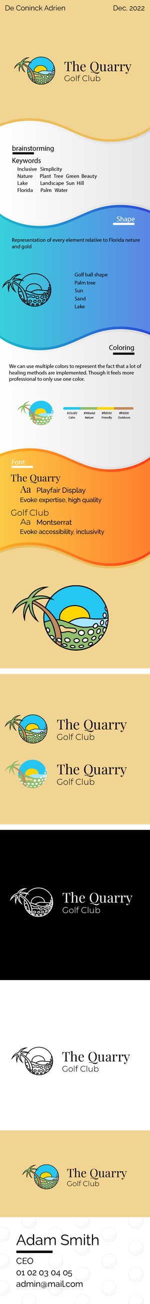 Logo Design by Adrien De Coninck for The Quarry Golf Club | Design #29746930
