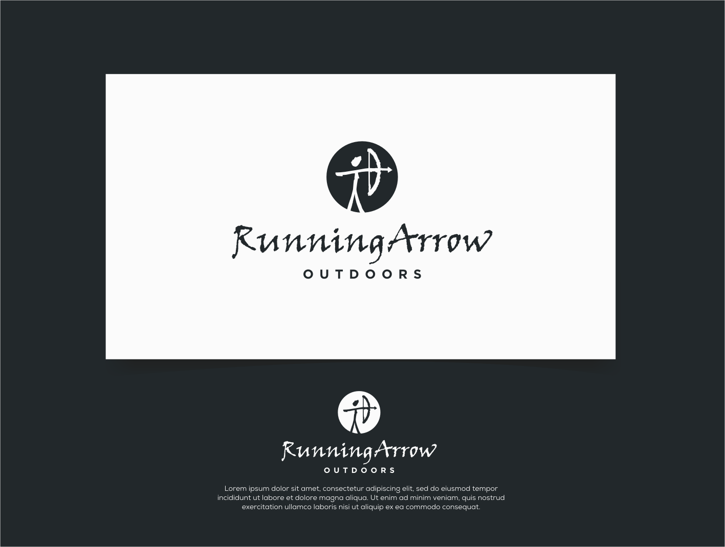 Logo Design by CKS d e s i g n for running arrow outdoors | Design #29757797