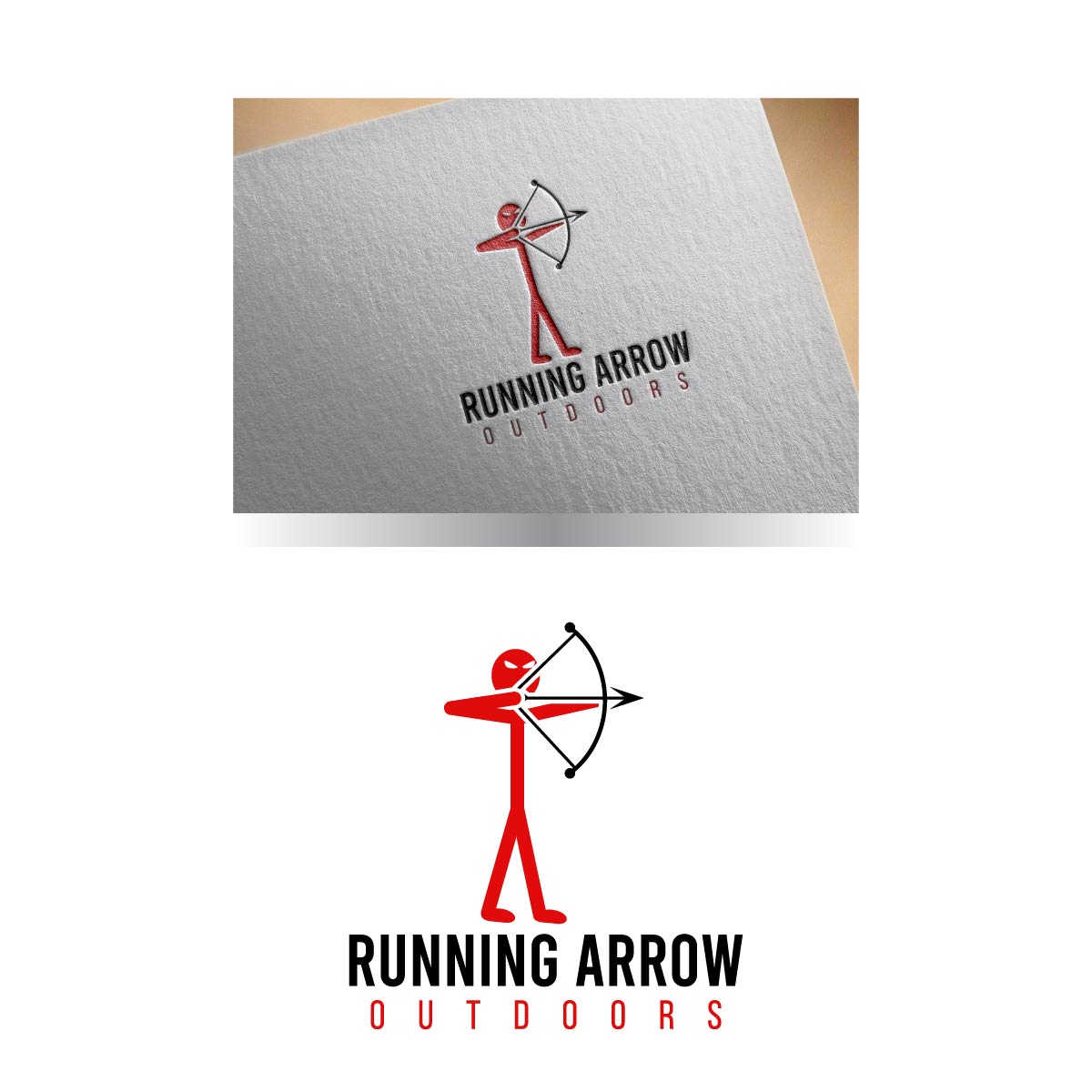 Logo Design by fly  design for running arrow outdoors | Design #29749706