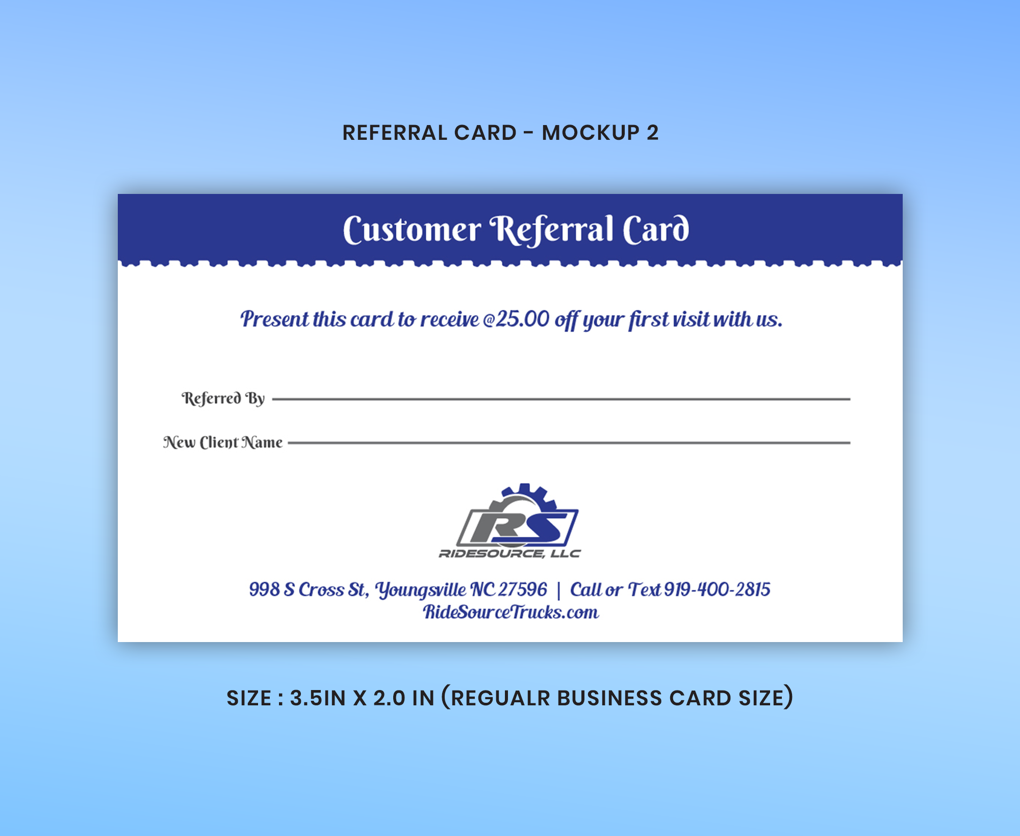 Business Card Design by Expert Designer for RideSource, LLC | Design #29748453