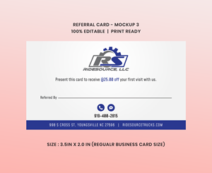 Business Card Design by Expert Designer for RideSource, LLC | Design: #29749643