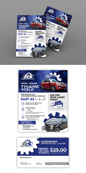 Business Card Design by debdesign for RideSource, LLC | Design: #29748872