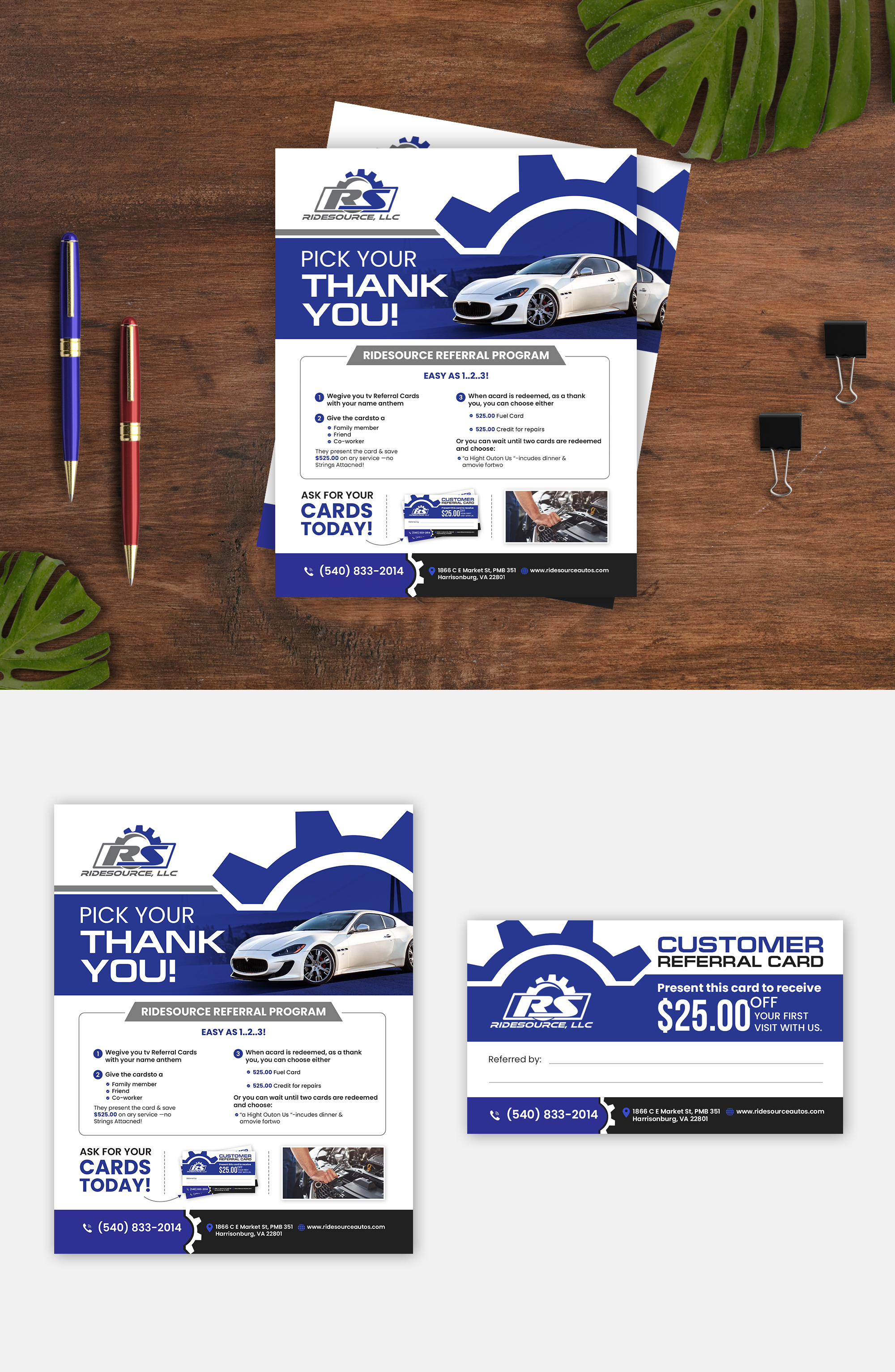 Business Card Design by debdesign for RideSource, LLC | Design #29749502