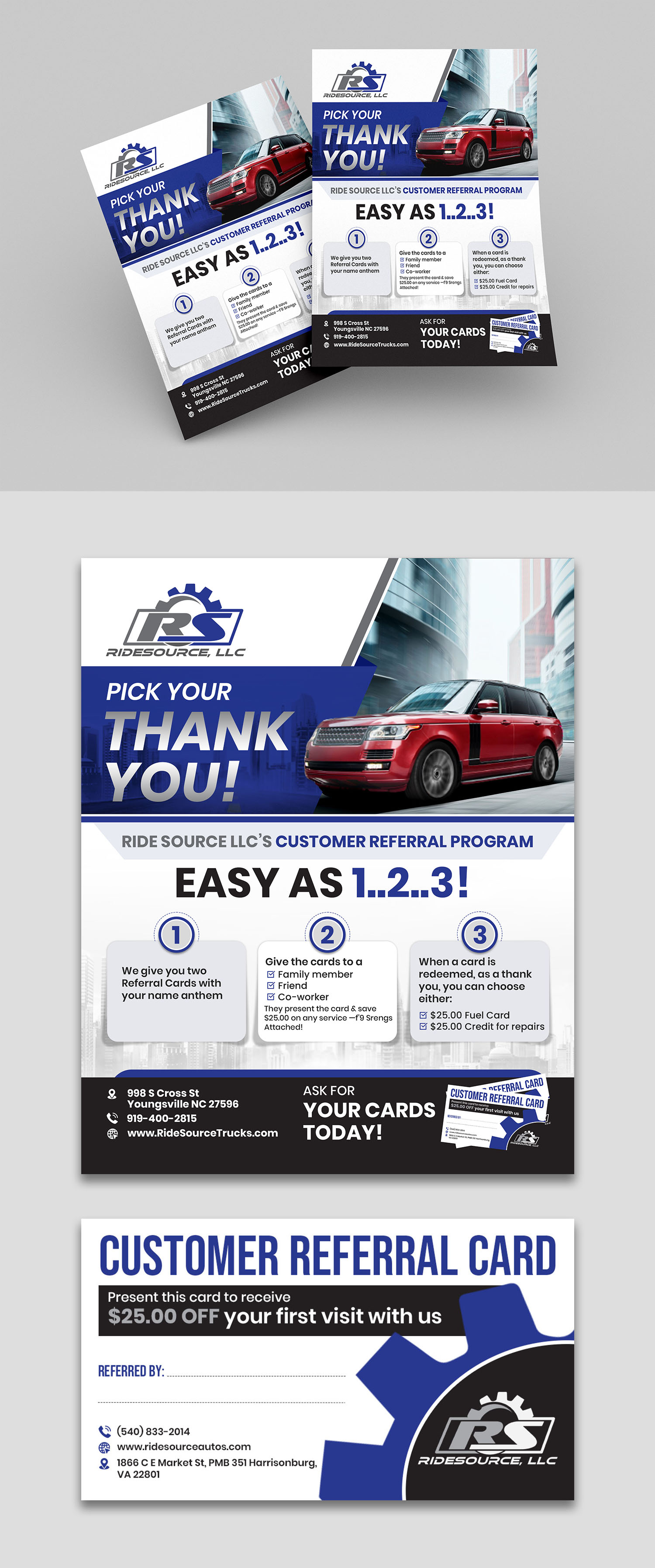 Business Card Design by debdesign for RideSource, LLC | Design #29749843