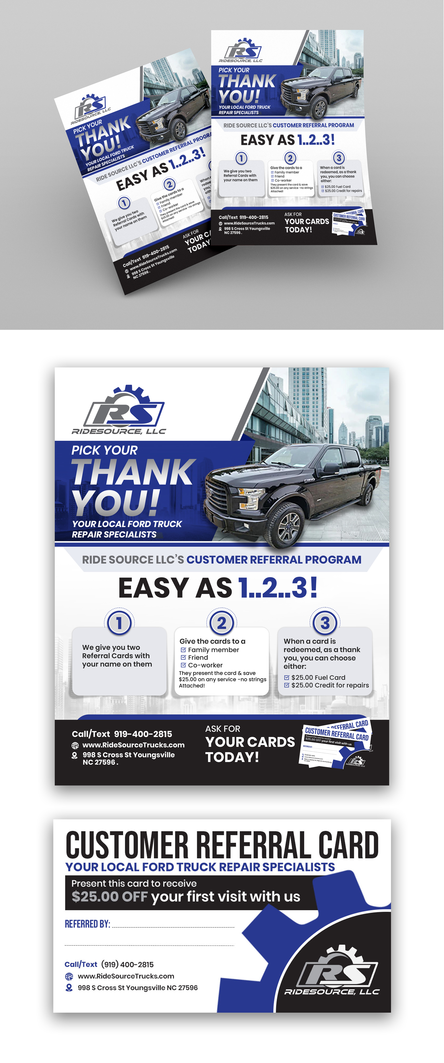 Business Card Design by debdesign for RideSource, LLC | Design: #29763613