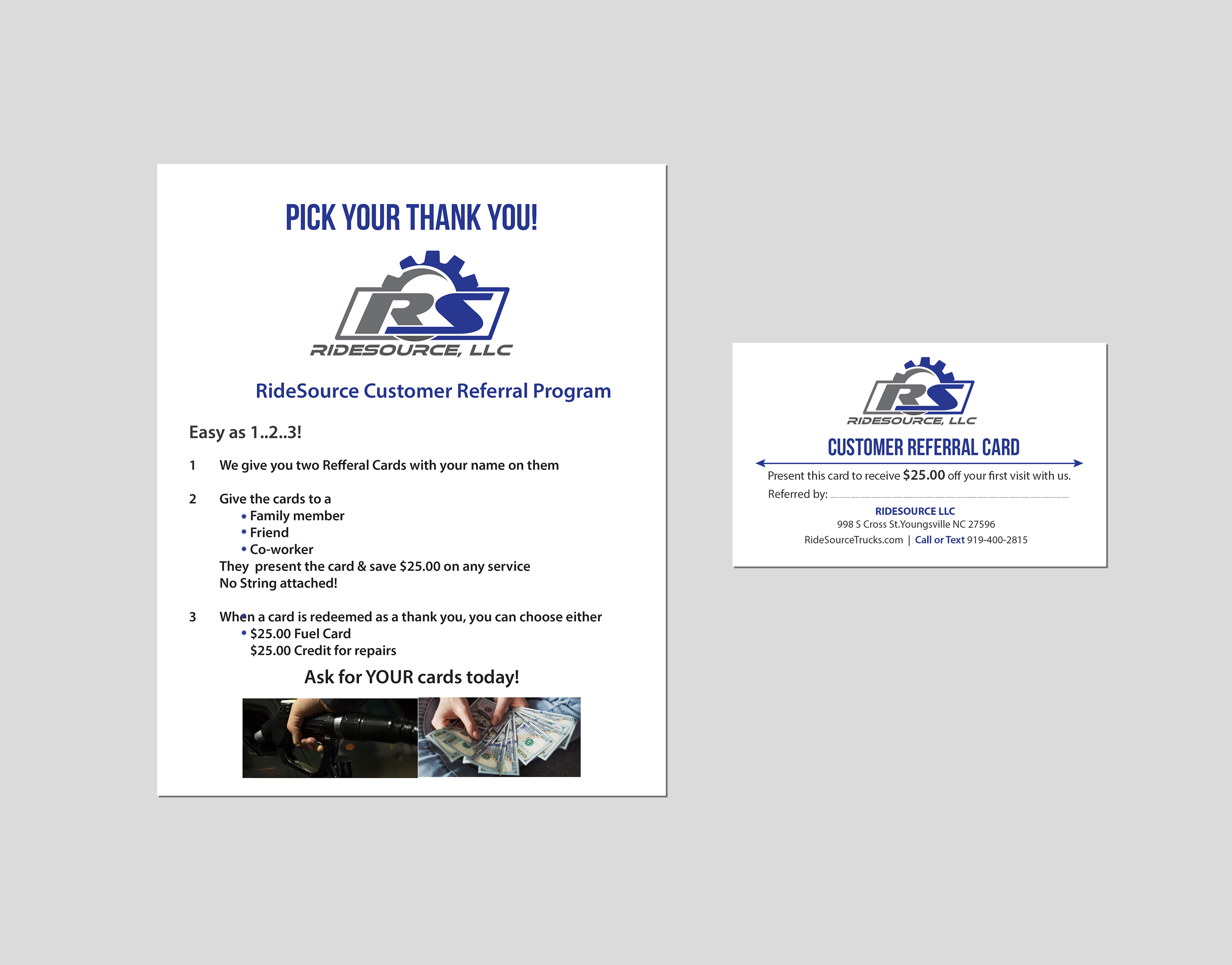 Business Card Design by Creations Box 2015 for RideSource, LLC | Design #29752860