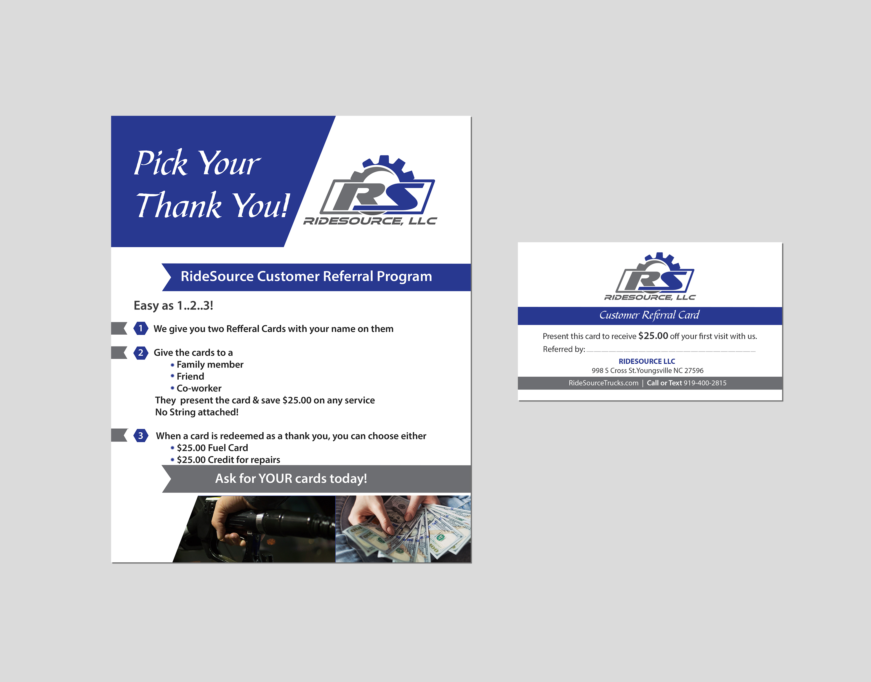 Design de Carte de Visite par Creations Box 2015 pour RideSource, LLC | Design #29758539