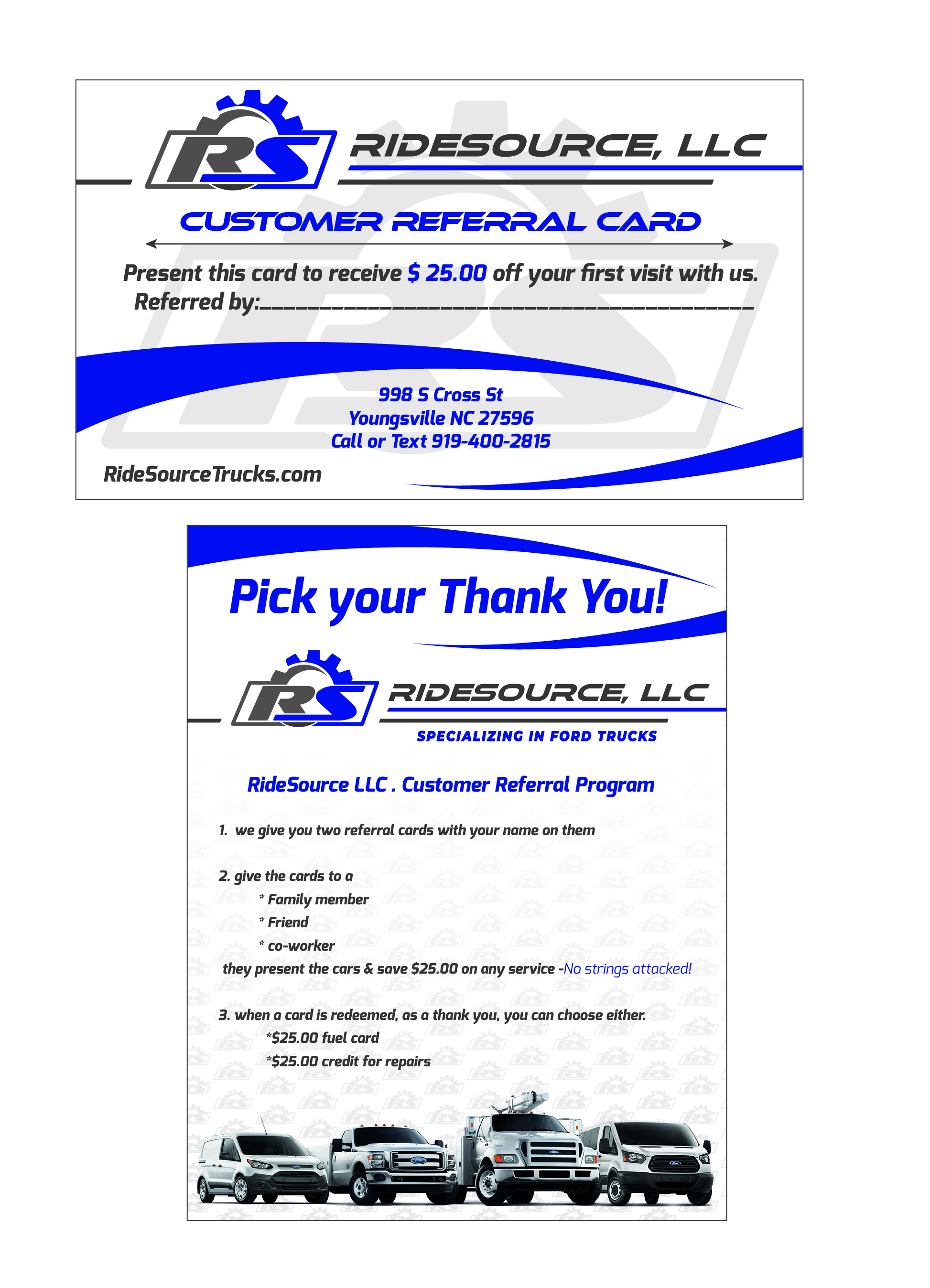 Business Card Design by YERR® for RideSource, LLC | Design #29748160