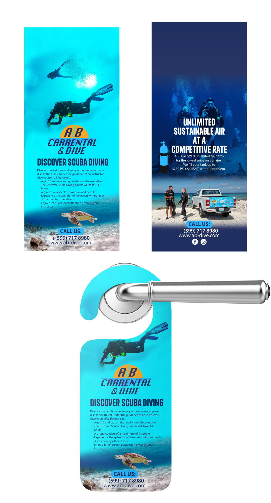 Design de Flyer par Sergio Coelho pour AB Dive | Design #29772675