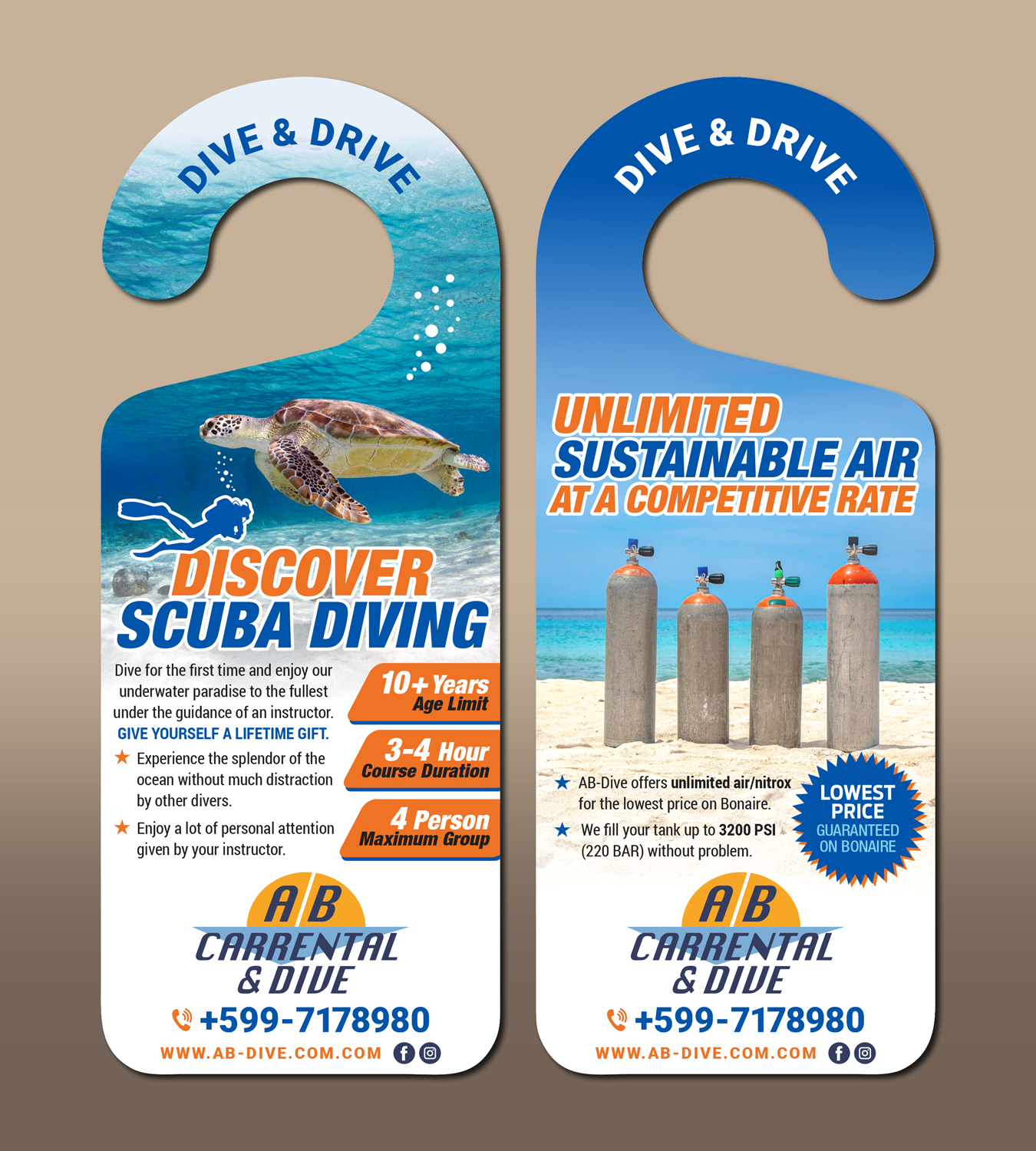 Flyer Design by typefdesign for AB Dive | Design #29760551