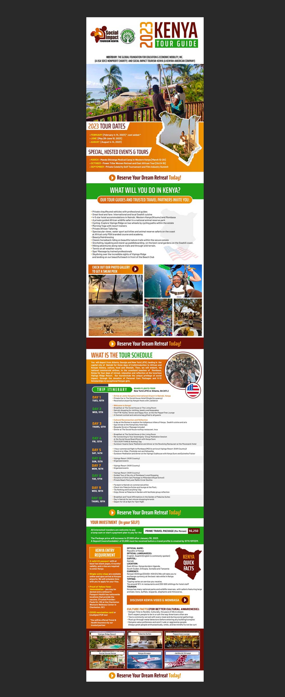 Brochure Design by DA. for Social Impact Kenya | Design #29763383